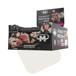 Crunchy Protein Bar – Raspberry White Chocolate 12er-Packung