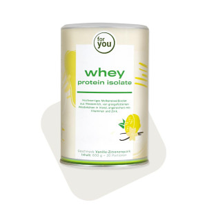 for you whey protein isolate Vanille-Zitronenquark