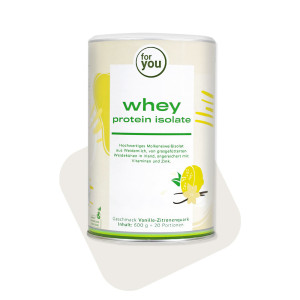 for you whey protein isolate Vanille-Zitronenquark