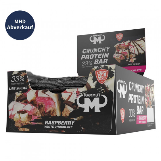 Crunchy Protein Bar – Raspberry White Chocolate 12er-Packung