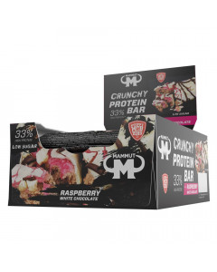 Crunchy Protein Bar – Raspberry White Chocolate 12er-Packung
