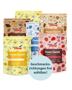 6er-Set forever young power eiweiß Nachfüllbeutel