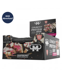 Crunchy Protein Bar – Raspberry White Chocolate 12er-Packung