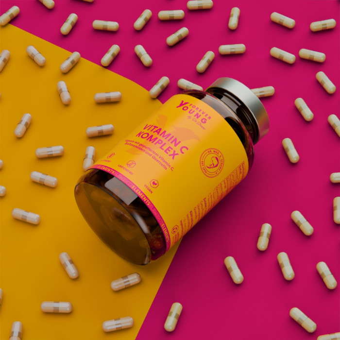 Hochdosierte Vitamin C Kapseln - magenfreundlich | FOREVER YOUNG