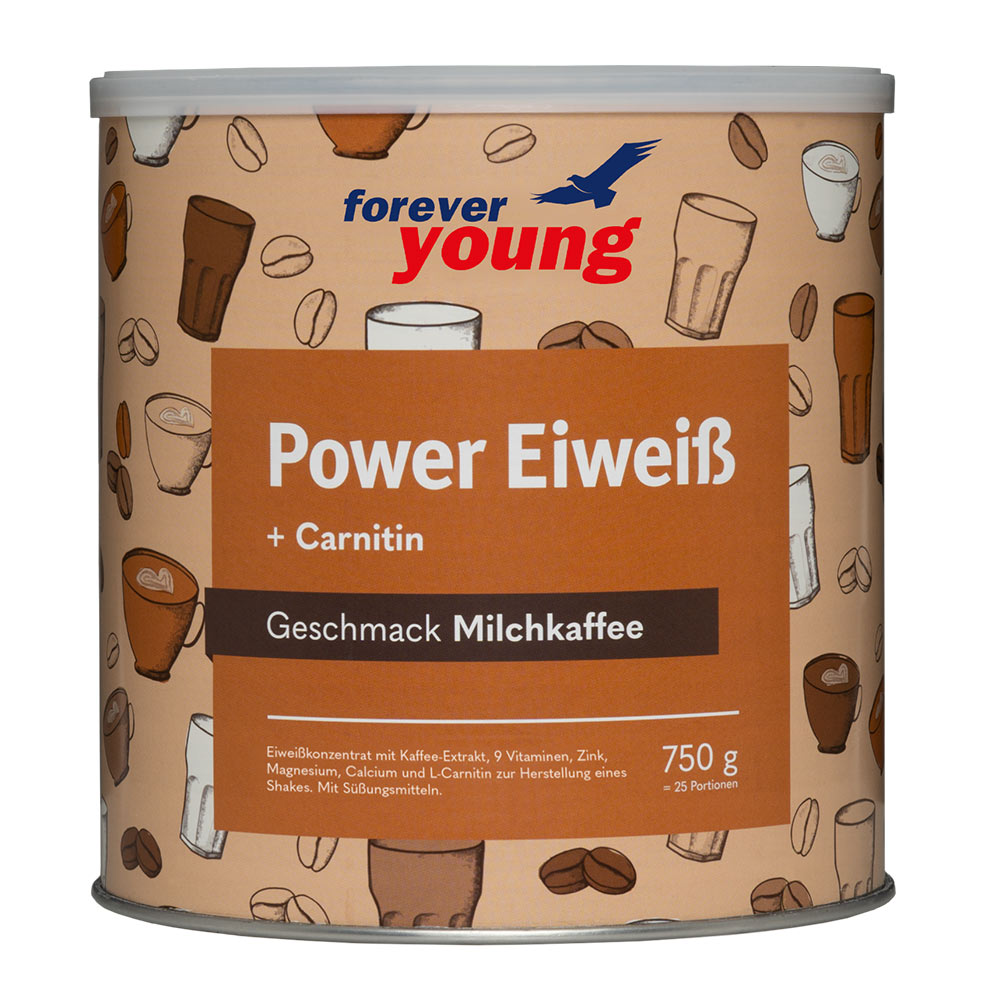 forever young Power Eiweiß Dose Milchkaffee