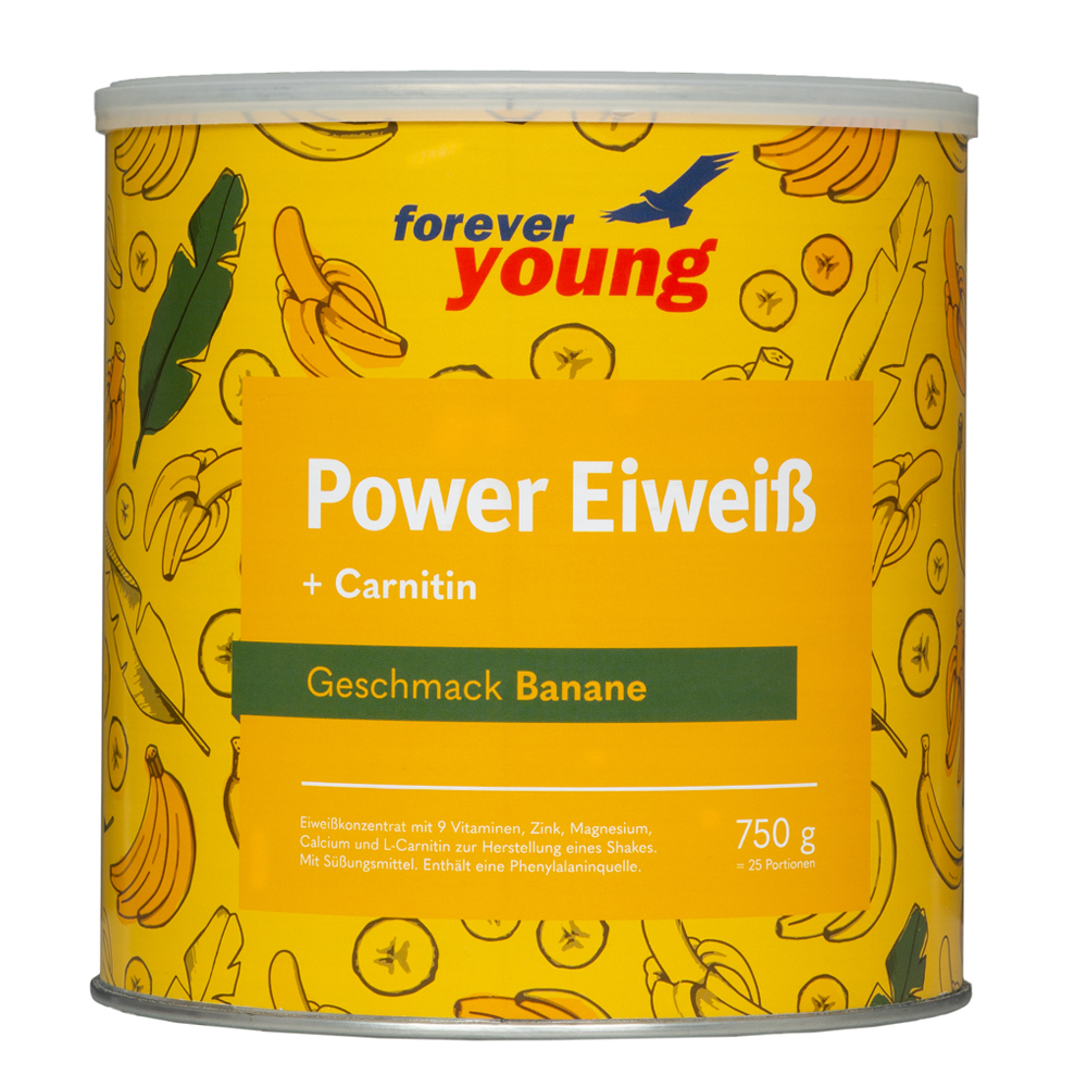forever young Power Eiweiß Dose Banane