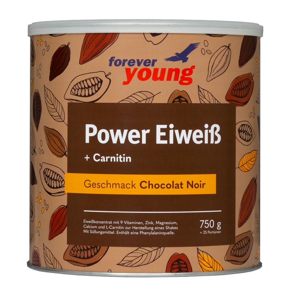 forever young Power Eiweiß Dose Chocolat Noir