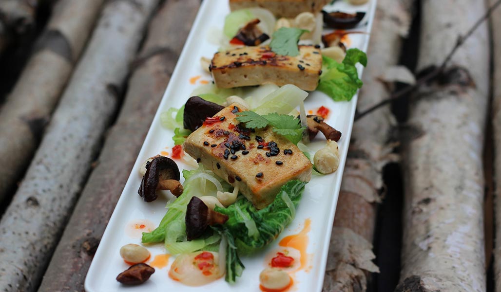 Gebratener Tofu mit Wokgemüse