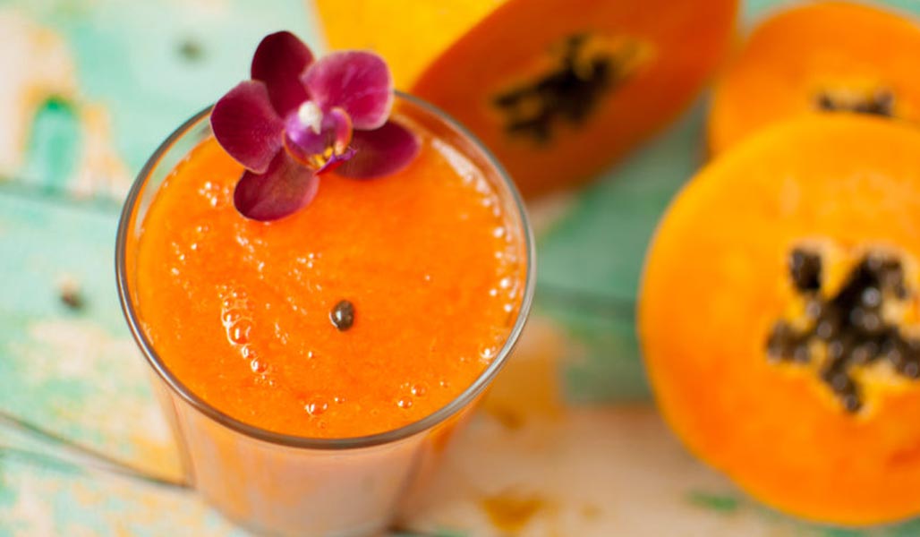 Kaki-Orangen-Drink