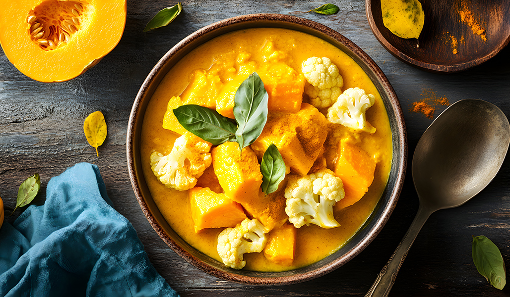 Kürbis-Curry mit Kokosmilch