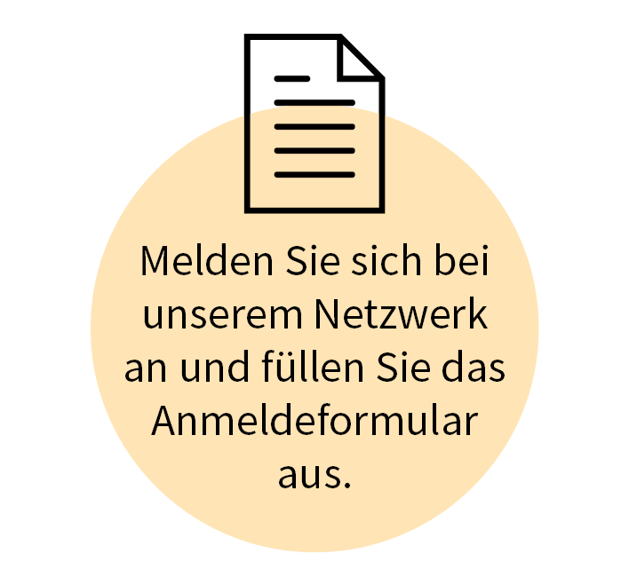 Anmeldeformular-Symbol – Schritt 1: Im forever young Netzwerk anmelden