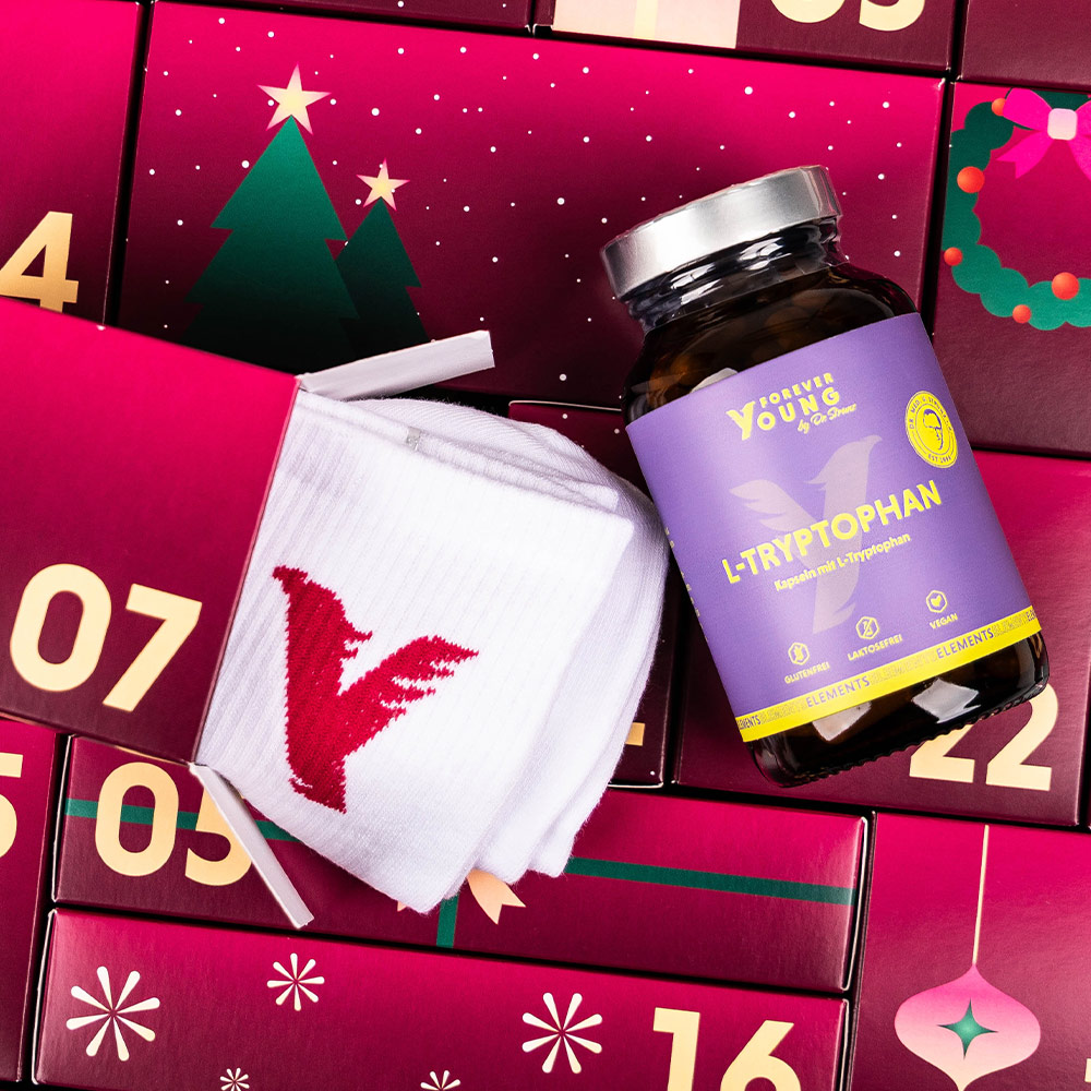Bild zeigt einen Teaser des FOREVER YOUNG Adventskalender 2026