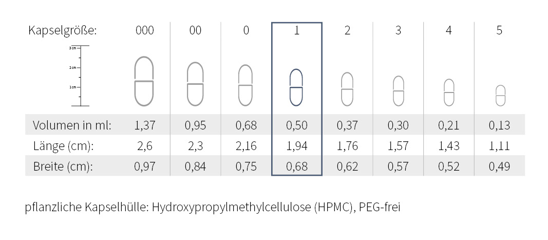 Kapselgröße 1